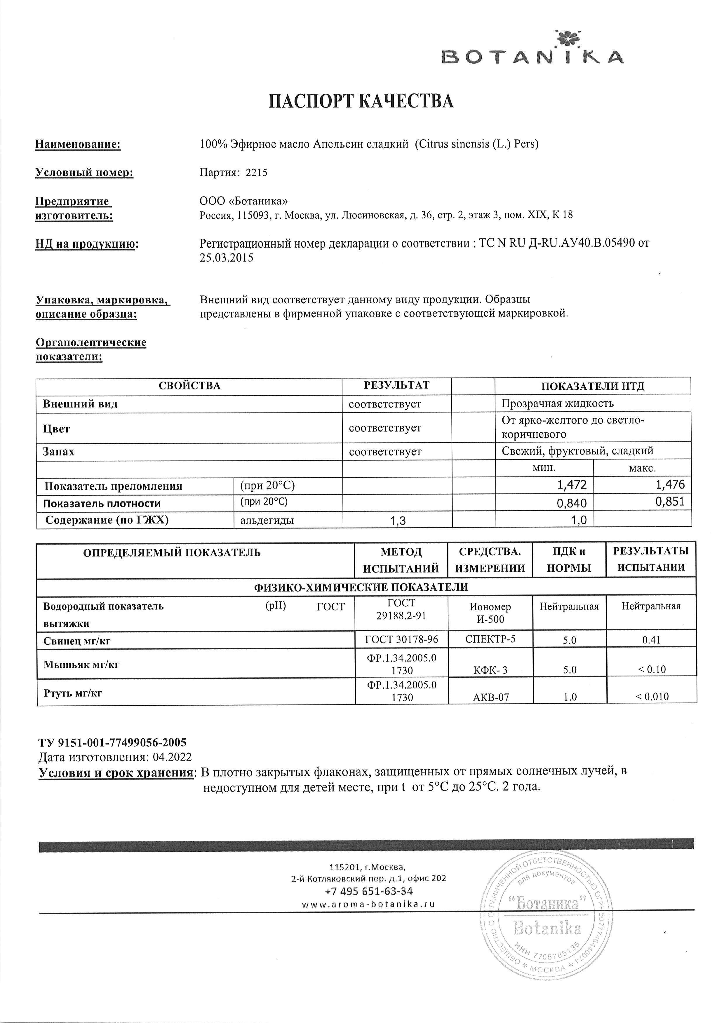 Паспорт №042022